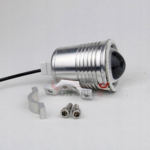 2x MOCNY HALOGEN MOTOCYKLOWY U4 LED+RING+WŁĄCZNIK zdjęcie 9
