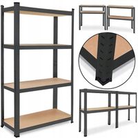 REGAŁ MAGAZYNOWY METALOWY GARAŻOWY BIUROWY DO PIWNICY GARAŻU BIURA 174x80