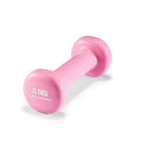 Hantla winylowa 0,5 kg UpForm hantle fitness jasnoróżowa