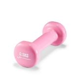 Hantla winylowa 0,5 kg UpForm hantle fitness jasnoróżowa