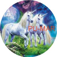 Opłatek na tort Urodziny Jednorożec Konik Pegaz Koń Kuc Tekst Gratis