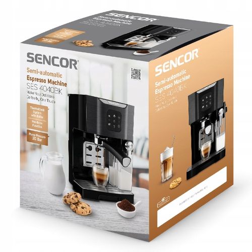 Ekspres do Kawy Ciśnieniowy Kolbowy Sencor 4040BK na Arena.pl