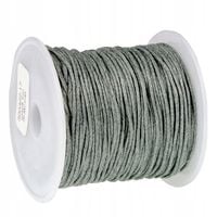 SZNUREK bawełniany woskowany 1mm szary 20-30m