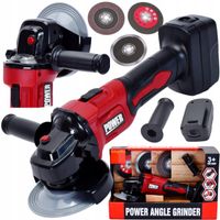 INTERAKTYWNA SZLIFIERKA KĄTOWA NA BATERIE DLA DZIECI ZESTAW DŹWIĘKI