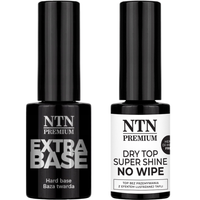 NTN Baza Extra Base 7g + NTN Dry Top No Wipe 5g ZESTAW 2w1 Do Paznokci