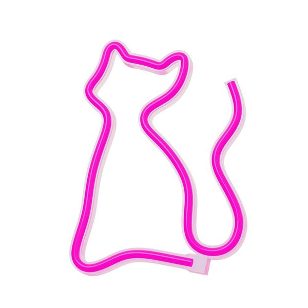Neon LED KOT różowy Bat + USB FLNE04 Forever Light zdjęcie 2