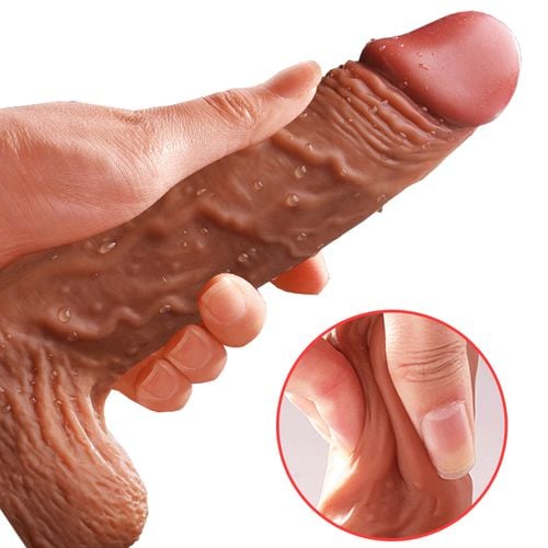 wibrator silicone, vibration 10, rotate, telescopic, heating, 21cm na Arena.pl