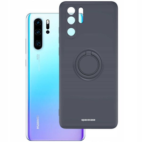 Spacecase Silicone Ring Huawei P30 Pro Black zdjęcie 2