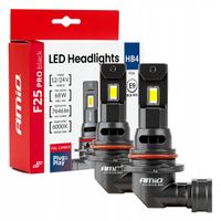 Żarówki samochodowe LED PRO BLACK FULL CANBUS HB4 68W 12V 24V AMIO-04723