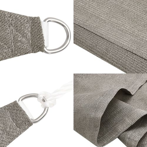 Żagiel przeciwsłoneczny, 160 g/m², jasnoszary, 4x4x4 m, HDPE na Arena.pl