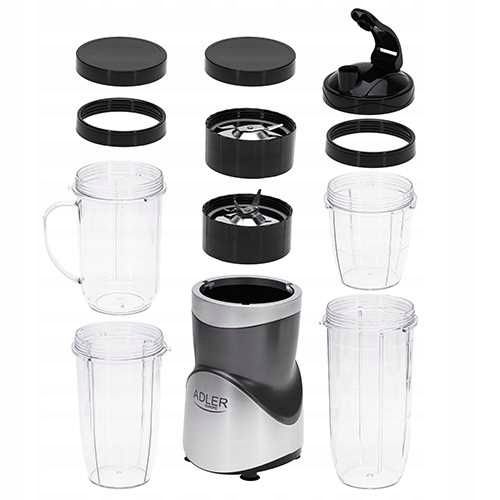 BLENDER KIELICHOWY DO SMOOTHIE do koktajli 1200W + 4 butelki kubki na Arena.pl