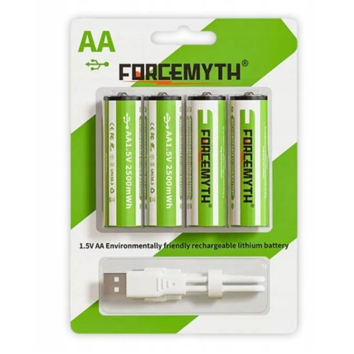 AKUMULATOR BATERIA LITOWO-JONOWA 1,5V AA Z KABLEM USB BATERIE PALUSZKI na Arena.pl