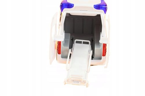 AUTO KARETKA POGOTOWIA AMBULANS ŚWIATŁO NOSZE OTWIERANE DRZWI GUMOWE KOŁA na Arena.pl