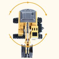 KOPARKA ZDALNIE STEROWANA MOCNA ZABAWKA DLA DZIECI DUŻY SPYCHACZ PILOT RC