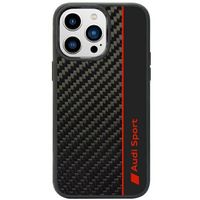Audi Carbon Fiber Stripe iPhone 14 Pro Max 6.7" czarny/black hardcase