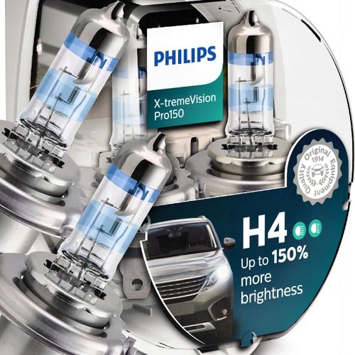 Żarówki H4 Philips X-Treme Vision Pro150 + 150 % na Arena.pl