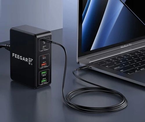 Ładowarka sieciowa Feegar Tower PRO 140W 6x USB Typ C na Arena.pl