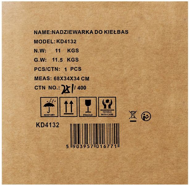 nadziewarka do kiełbas 5kg kd4132 zdjęcie 8