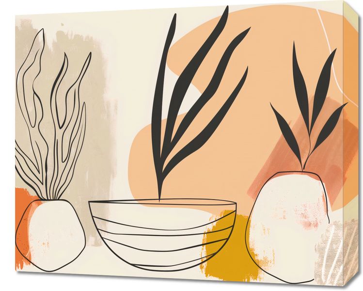 Obraz 60x50cm Szkice Botaniczne zdjęcie 1