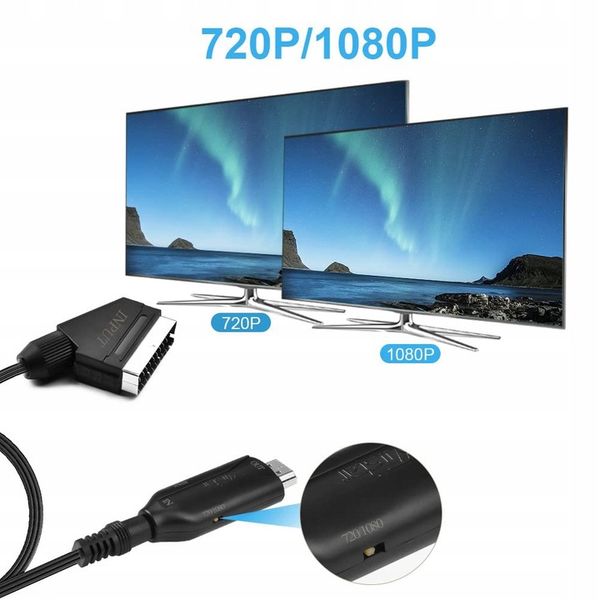 Kabel adapter konwerter z Euro Scart do HDMI zdjęcie 9