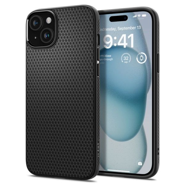SPIGEN LIQUID AIR IPHONE 15 MATTE BLACK zdjęcie 1