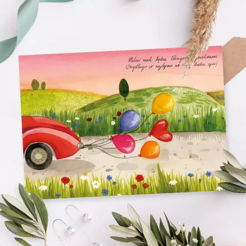 Karnet A5 Ślubny, Zachód Słońca na Arena.pl