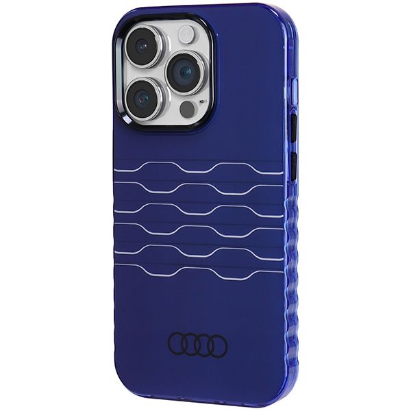 Etui Audi do iPhone 14 Pro, Niebieski, MagSafe zdjęcie 2