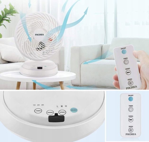 WENTYLATOR BIURKOWY OSCYLACJE TIMER PILOT YS013 zdjęcie 6