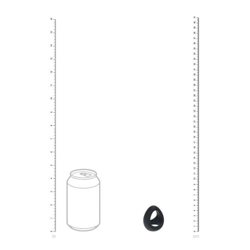 Soft Tri O Silicone Cockring - Black na Arena.pl