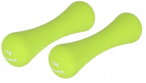 HMS Zestaw Hantli Ciężarków Żeliwnych Pokrytych Neoprenem Do Ćwiczeń 2x1 kg na Arena.pl