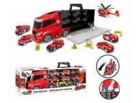 ND21_108441 Laweta ciezarowka z autami strazy poz