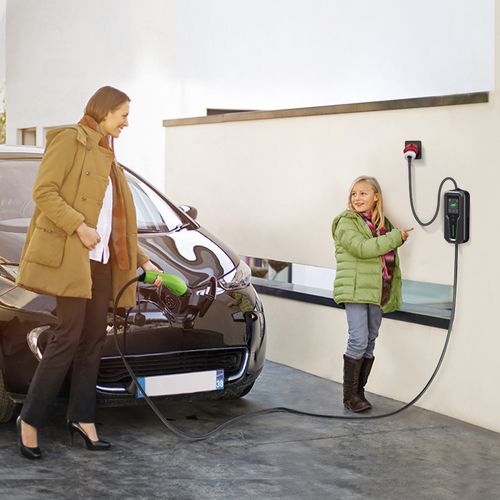 Mobilna ładowarka EV z regulacją 2w1 Typ2 11kW 3 Fazy CEE 5 PIN LCD Wallbox na Arena.pl