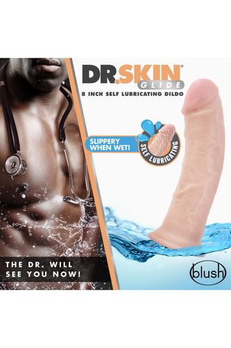 dr. skin 8inch self lubricating dildo na Arena.pl
