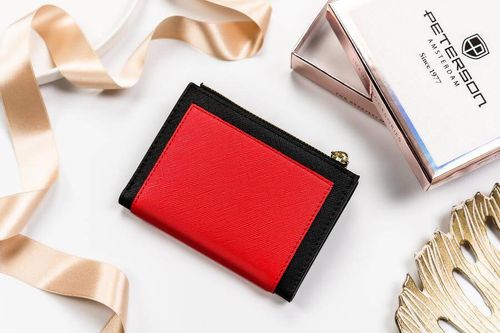 Portfel damski eko PTN 003-SAF Czarny+Red na Arena.pl