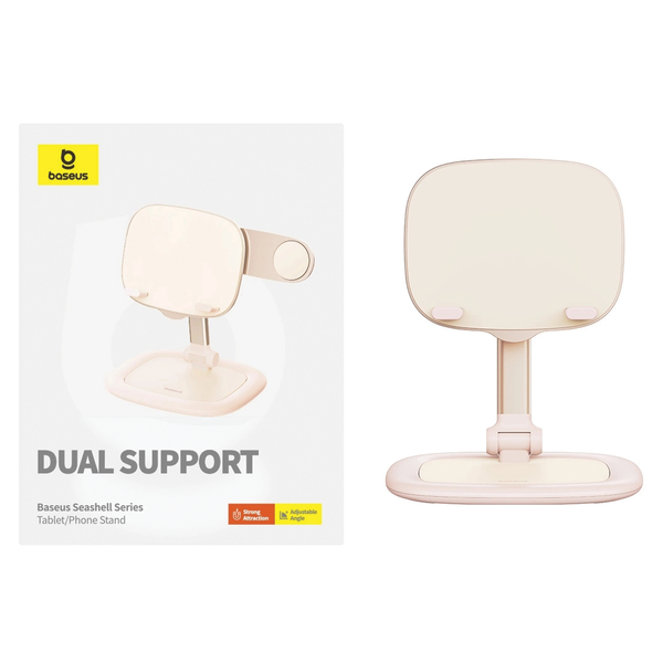 Stojak na tablet/telefon Baseus Seashell (różowy) zdjęcie 1