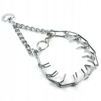 OBROŻA KOLCZATKA METALOWA DLA PSA ŚREDNIEGO DUŻEGO TRENINGOWA XL 44-55CM