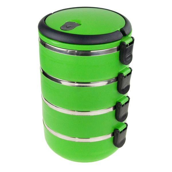 POJEMNIK NA ŻYWNOŚĆ MENAŻKA OBIADOWY LUNCH BOX 4 czesci 2,8L Termos zdjęcie 3