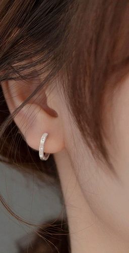 Kolczyki Srebrne PRÓBA 925 KOŁA OBRĘCZE SREBRO KÓŁKA z Cyrkoniami Damskie na Arena.pl