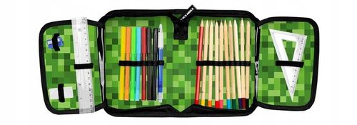 ZESTAW 5 EL. PLECAK SZKOLNY MINECRAFT PIKSELE PIXEL GAME PLECAK MINECRAFT na Arena.pl
