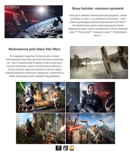 PS4 Star Wars Battlefront 2 II PL Dubbing Nowa na Arena.pl