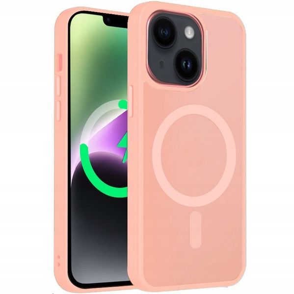 Etui Do iPhone 14 +Szkło 9H WZMACNIANE 360° Matt Case Do Magsafe zdjęcie 13