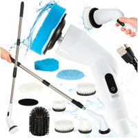 Mop Obrotowy Elektryczna Szczotka do Czyszczenia 9 Głowicami Szczotkującymi