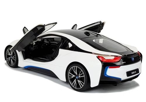 Auto R/C BMW i8 Rastar 1:14 Biały Drzwi Automatyczne na Arena.pl