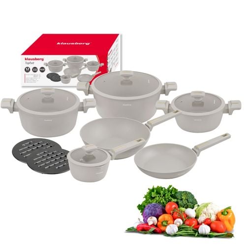 zestaw 12 elem. garnków marmurkowych klausberg kb-7969 na Arena.pl