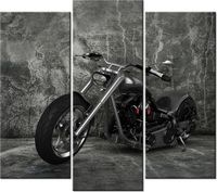 90 80CM OBRAZ T3 ELEM CHOPPER DRUK ŚCIENNY