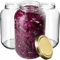 4x Słoik 4L Słój Na Ogórki Nalewki + Wieczko fi100