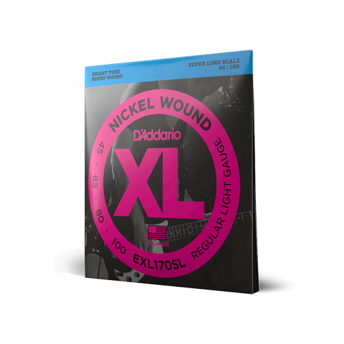Struny do gitary basowej basu 4 struny 45-100 Daddario EXL170SL Super Long na Arena.pl