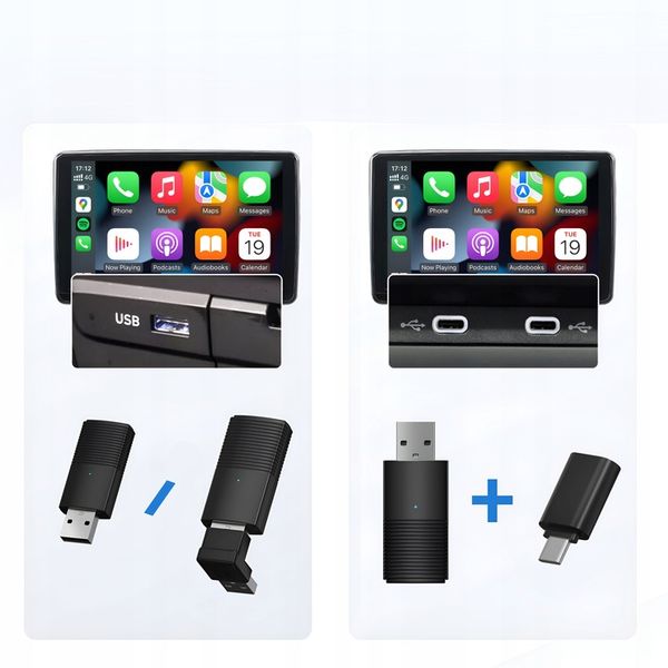 Bezprzewodowy Adapter Mini USB CarPlay do iPhone iOS zdjęcie 1