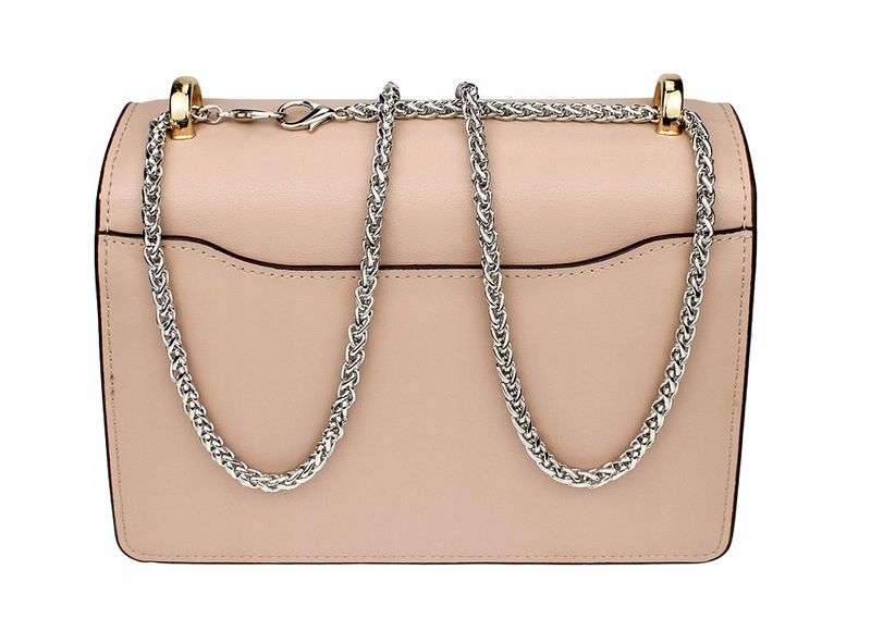 Srebrny Pasek Do Torby Torebki Łańcuch Długi Metal zdjęcie 3