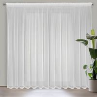 Firana gotowa na taśmie NOELIA 300x270 Eurofirany biała